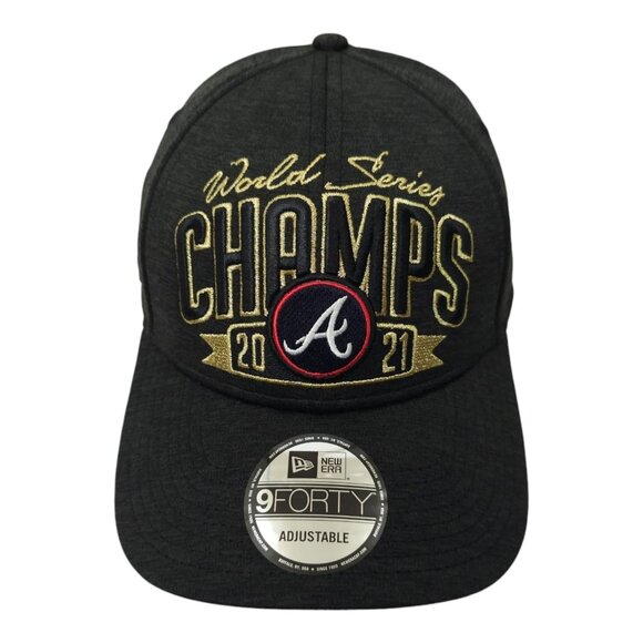 Atlanta Braves Snapback Hat MLB 2021 World Series Champs Cap New Era 9Forty NEW - Picture 1 of 15